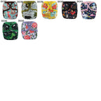 Baby Girl Pink One Size Cloth Diaper Cover Comfortable Nappy With Double Gusset Cartoon Designs Baby Boys Diapers Stevvex