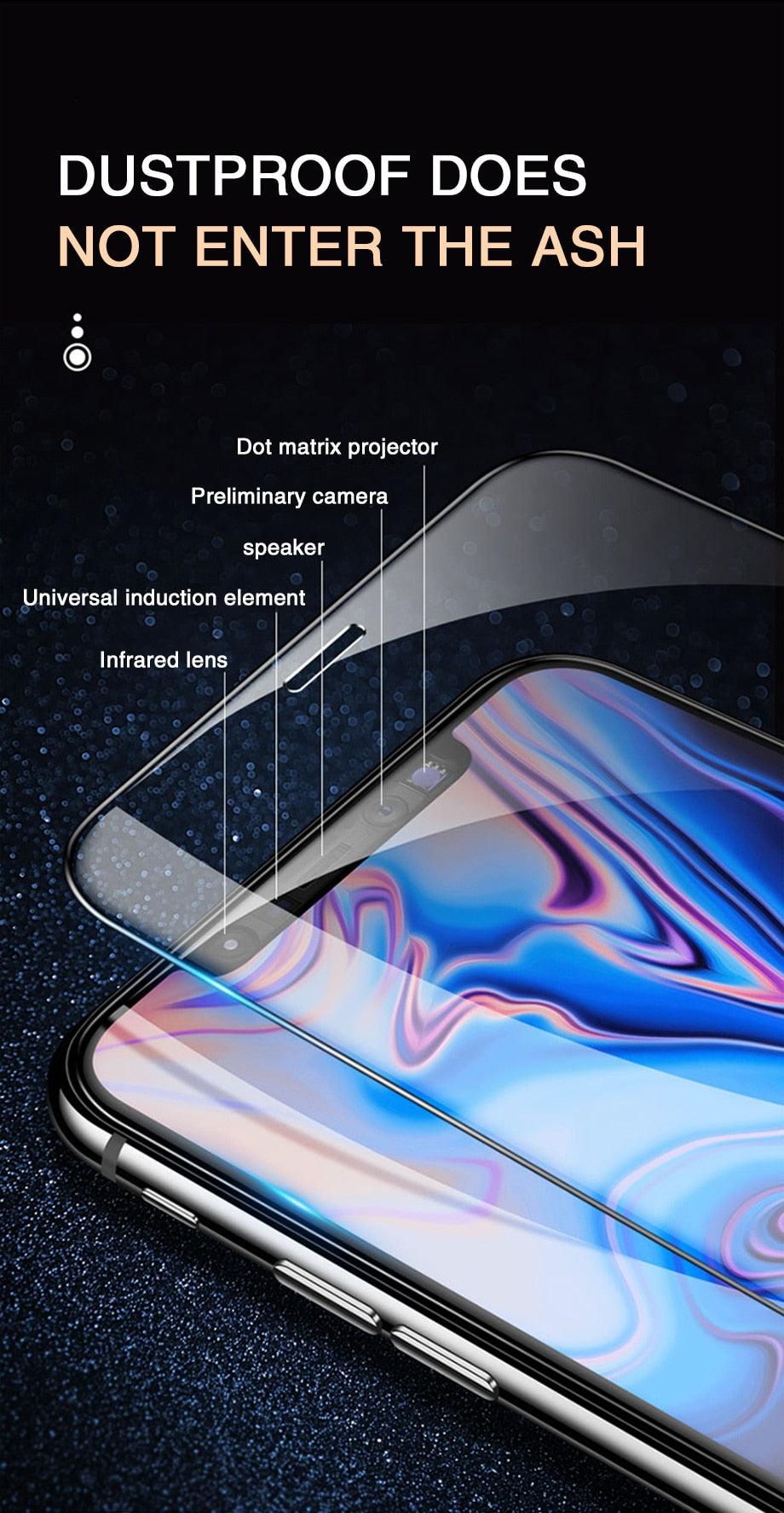 60D Full Cover Protective Glass On For iPhone 12 11 13 14 Pro Max XR Screen Protector For iPhone 11 12 13 14 Tempered Glass film Stevvex
