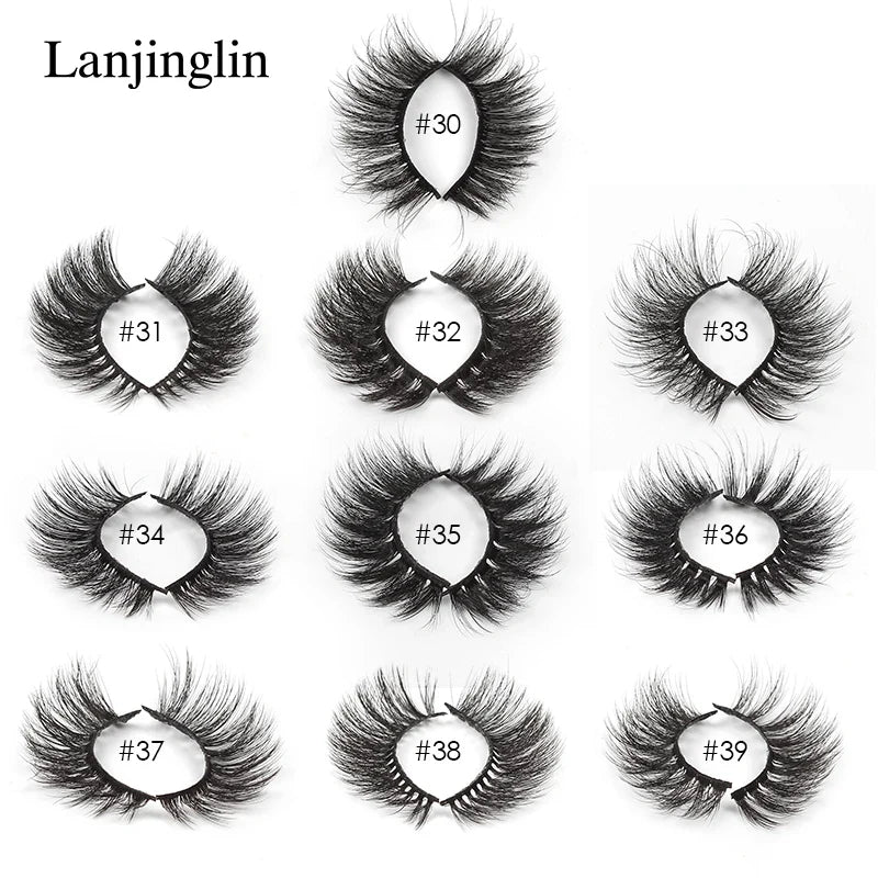 4/100 Pairs Wholesale Fake Lashes 3D Mink Eyelashes Fluffy Dramatic Lashes Cruelty Free False Eye lashes Makeup Tools maquillaje Lootquake LLC