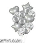 14Pcs Multi Confetti Balloons For Happy Birthday Party Balloons In Several Luxury Variant Helium Ballons For Celebrations for Boy Girls and  Babies party - SJB-DIAMOND ELITES