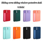 Sliding Lens Protective Silicone Case For iPhone 11 Pro Max Mini 12 Pro 13 Push Cover iphone Slide Camera Cover Case with Camera Lens Protector Cover Silicone Bumper Slim Phone Cover Compatible with iPhone Stevvex