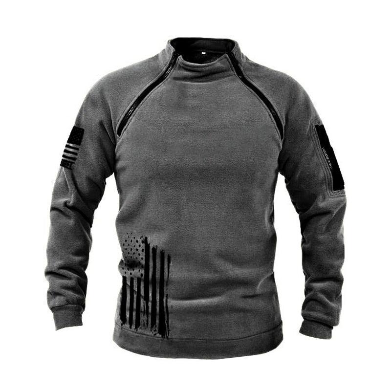 Men Unique Winter Fleece Jacket Lightweight Casual Tactical Outdoor Soft Jacket Men Spring Warm  Military Jacket Man Adventure Sport Clothes Windproof Stylish Jackets Stevvex