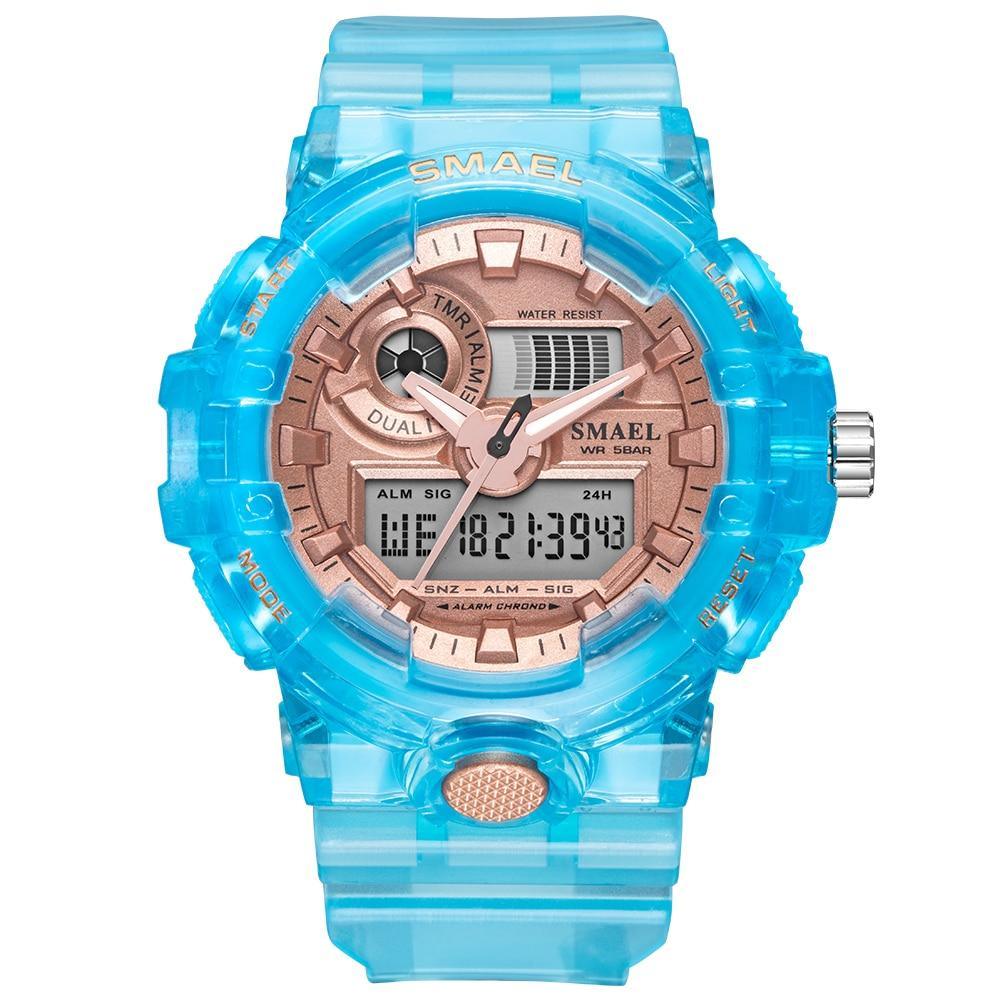 Sport Digital Watch for Men and Woman With Luminous Dual Time Waterproof 5 Bar Modern Men's Military Wristwatch WIth Night Mode - SJB-DIAMOND ELITES