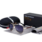 High Quality TR90 Luxury Modern Men Polarized Sunglasses In Aviation Pilot Famous Style with  UV400 Protection and Miror Glasses - SJB-DIAMOND ELITES