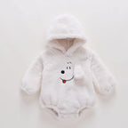 Luxury Modern Newborn Baby Boy/Girl Clothes Long Sleeve Hoddies Bear Zipper Baby Romper Clothes Autumn Winter Season For Kids and Baby