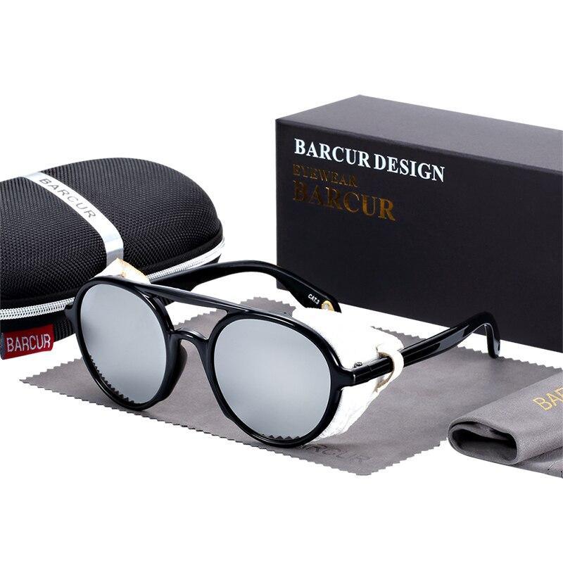 New Elegent Original Round Sunglasses Gradient Vintage Steampunk Goggles For Women and Men With UV400 Protection - SJB-DIAMOND ELITES