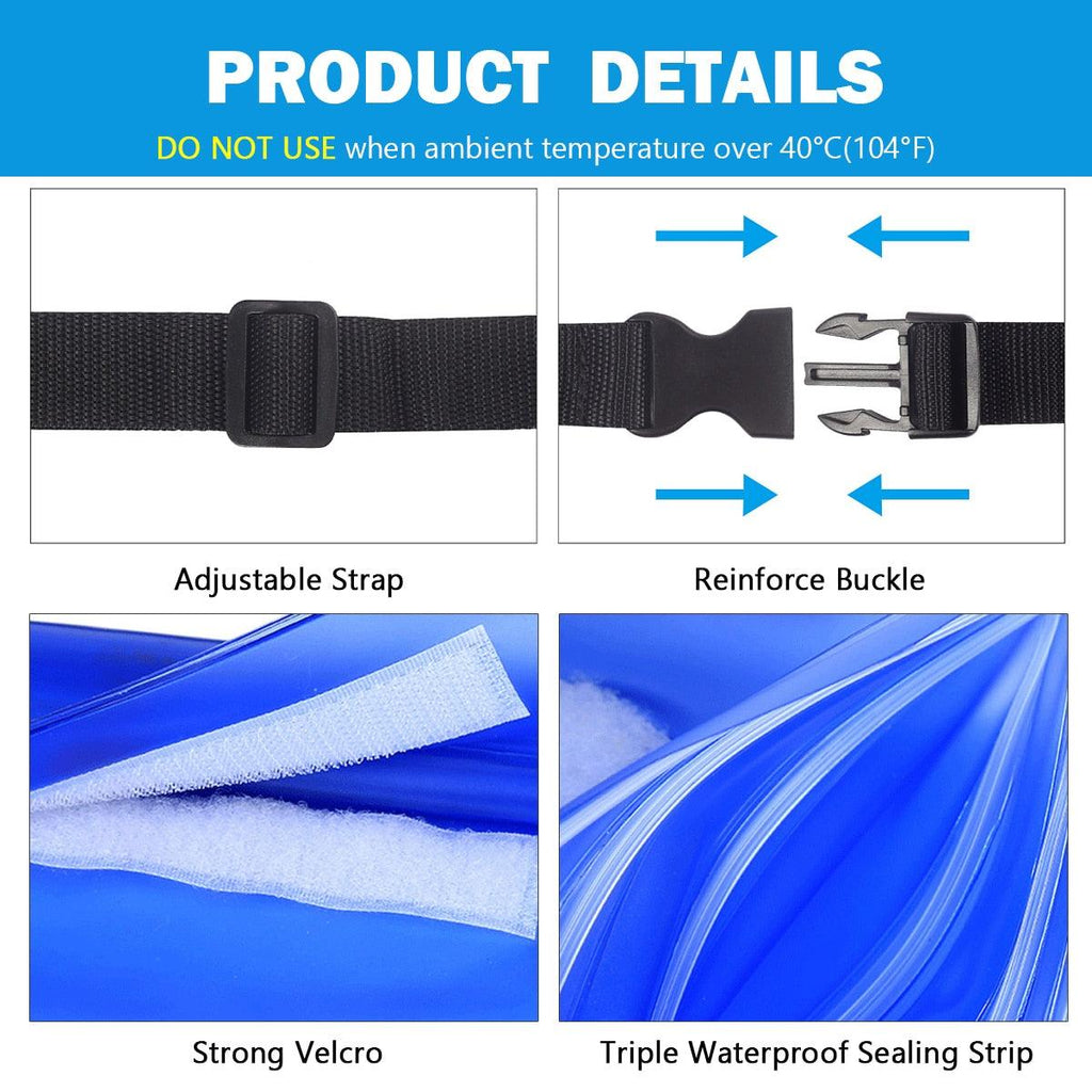 Waterproof Swimming Bag 3 Layers Water Proof Diving Beach Shoulder Waist Bag Underwater Mobile Phone Bag Case Waterproof Bag With Adjustable Waist Belt Comfortable Case For Phone Stevvex