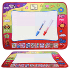 1-6 Years Children Kids Baby Drawing  Educational Water Mat Drawing Painting Toddler Board/ Charpet With Magic Water Pen Gift 45.5 X 29cm (White) - SJB-DIAMOND ELITES