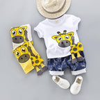 Fashion Infant  Clothing Set for Boys and Girls Cute Summer Casual Clothes Set  Top+Shorts Kids Clothes Summer Edition T shirt and Pants Set