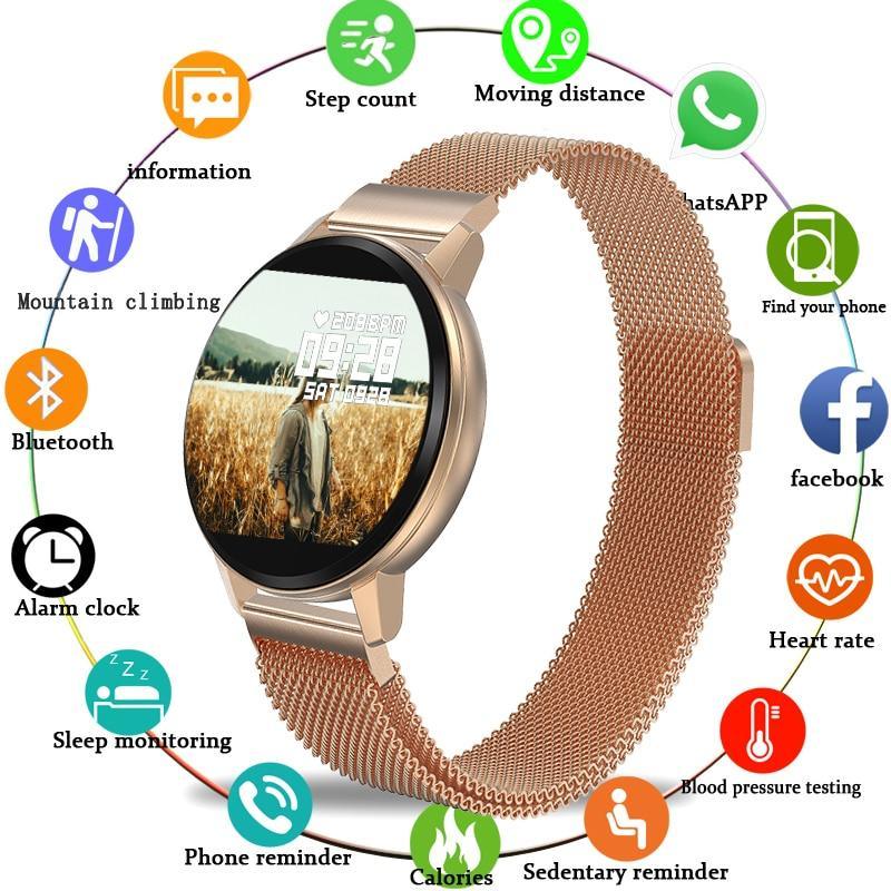 New Casual Fashion Smart bracelet Watch For Women and Men Fitness Tracker Top Brand Luxury Waterproof Smart Wristband Watch In Modern Luxury Design - SJB-DIAMOND ELITES