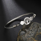 New Modern Luxury Charm Elegant Hollow Tree Of Life Bracelets Amazing Stainless Steel Gold Cuff Bangles For Women - SJB-DIAMOND ELITES