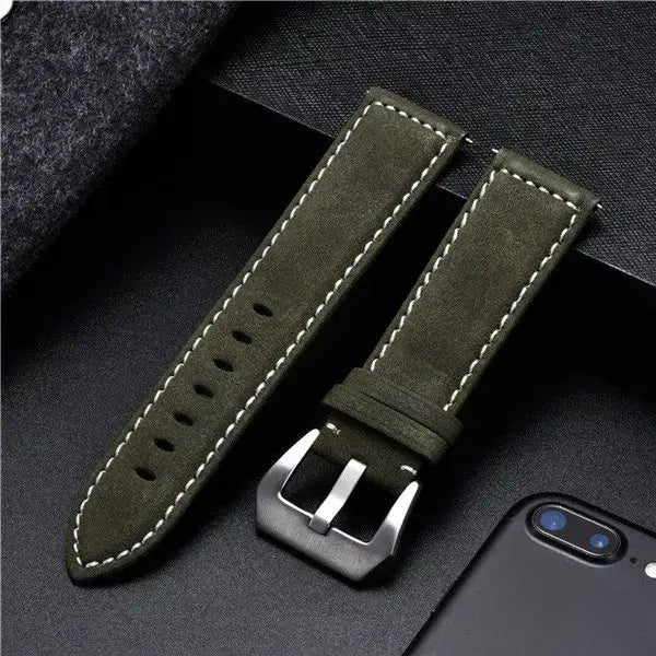 Samsung Galaxy Watch Leather Band - Classic Genuine Design - SJB-DIAMOND ELITES