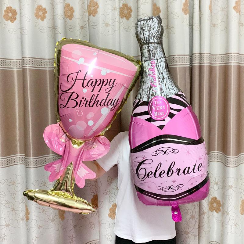Big Helium Balloon In Several Luxury Design Champagne Goblet Balloons For Wedding Birthday Party Decorations Adult Kids Ballons - SJB-DIAMOND ELITES