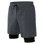 4 Way Stretch Black Sportswear Men's Shorts Activewear With Pocket