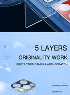 Camera Lens Tempered Glass For iPhone 12 11 Pro Max 12 Mini Full Cover Camera Ring Protector Sticker On iPhone12 Anti Scratch Camera Lens Protector 9H HD Camera Tempered Glass