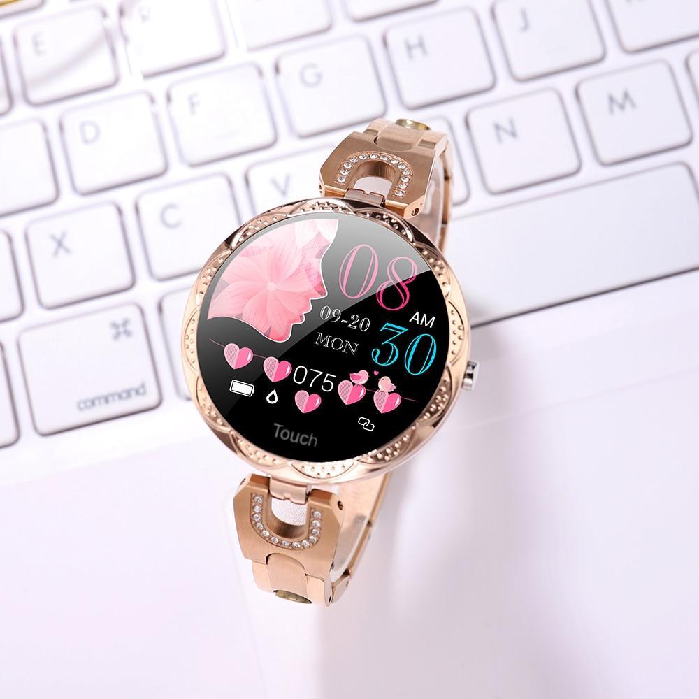 Fashion Women's Smart Watch Waterproof Wearable Device Heart Rate Monitor Sports Smartwatch For Women Ladies - SJB-DIAMOND ELITES