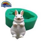 Mini White Rabbit Silicone Fondant Cake Decorating Molds Easter Bunny Chocolate Mould Baking Tools Animal Epoxy Resin Kitchen Lootquake LLC