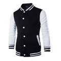 Mens Fashion Casual Slim Fit Jacket Men/Boy Baseball Jacket Men Fashion Design Classic Elegant Clothing Men's College Comfortable Jacket High School Long Sleeves Jackets Stevvex