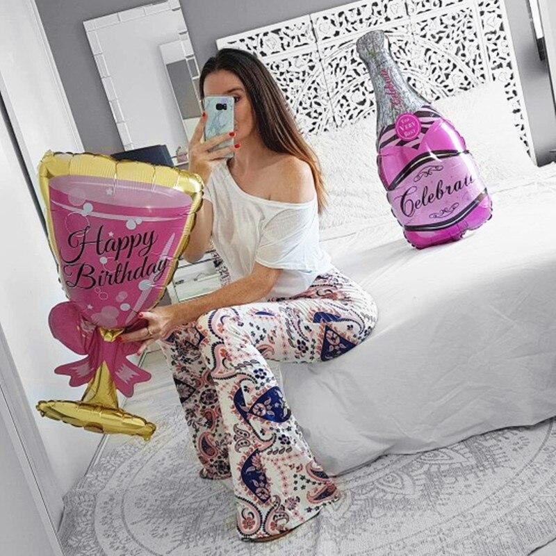 Big Helium Balloon In Several Luxury Design Champagne Goblet Balloons For Wedding Birthday Party Decorations Adult Kids Ballons - SJB-DIAMOND ELITES