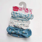 Summer Cute Floral Bows Baby Girl Headbands Elastic Bowknot Newborn Hair Band Turban Set Hair Accessories Bow Set For Kids