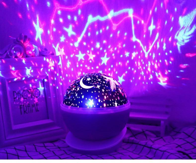 LED starry Night Light Projector Lamp For Baby And Children Sleep Room Interesting Light Shot Modern Lamp - SJB-DIAMOND ELITES