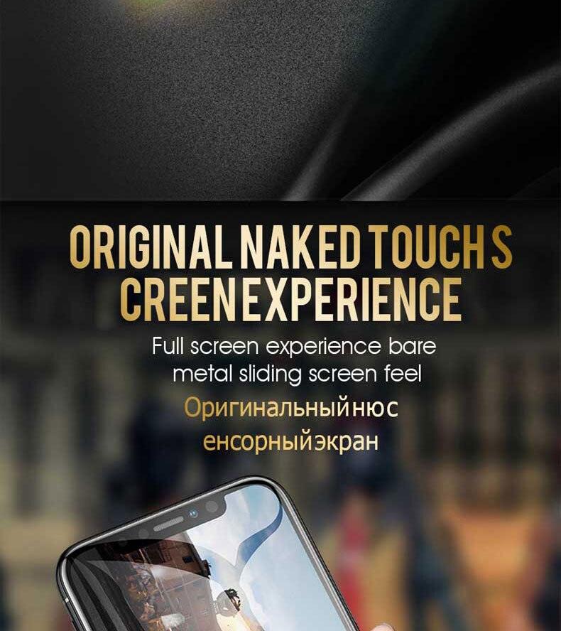 2000D Curved Edge Tempered Glass For iPhone SE 2020 6 6S 7 8 Plus Full Cover Glass on iPhone 11 Pro XS Max X XR Screen Protector Screen Protector No Side Bezel Easy Installation Frame 3X Stronger Screen Protector Stevvex