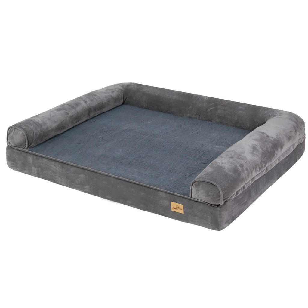 XXL Large Orthopedic Dog Bed Cozy Pet Dogs Bedding with Bolster Washable Cover Lootquake LLC