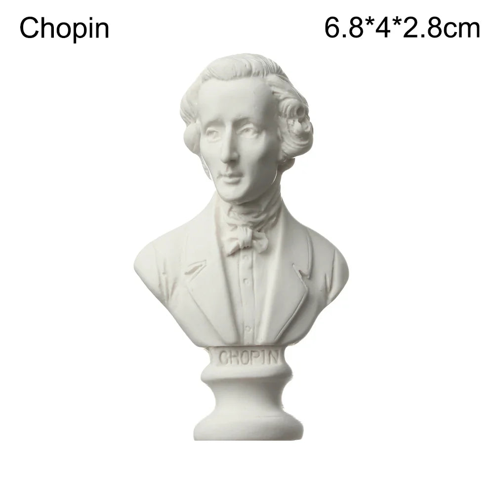 Mini Plaster Statue Greek Mythology Celebrities Famous Sculpture Figurine Drawing Practice Gypsum Bust Portraits Lootquake LLC