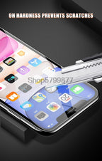 200D Curved Soft Edge Tempered Glass For iPhone 8 7 6 6S Plus SE 2020 Protective Glass X XR 11 Pro Xs Max Screen Protector Film Tempered Glass Screen protector for iPhone Easy Installation 9H Hardness Scratch Resistant Screen Protector Stevvex