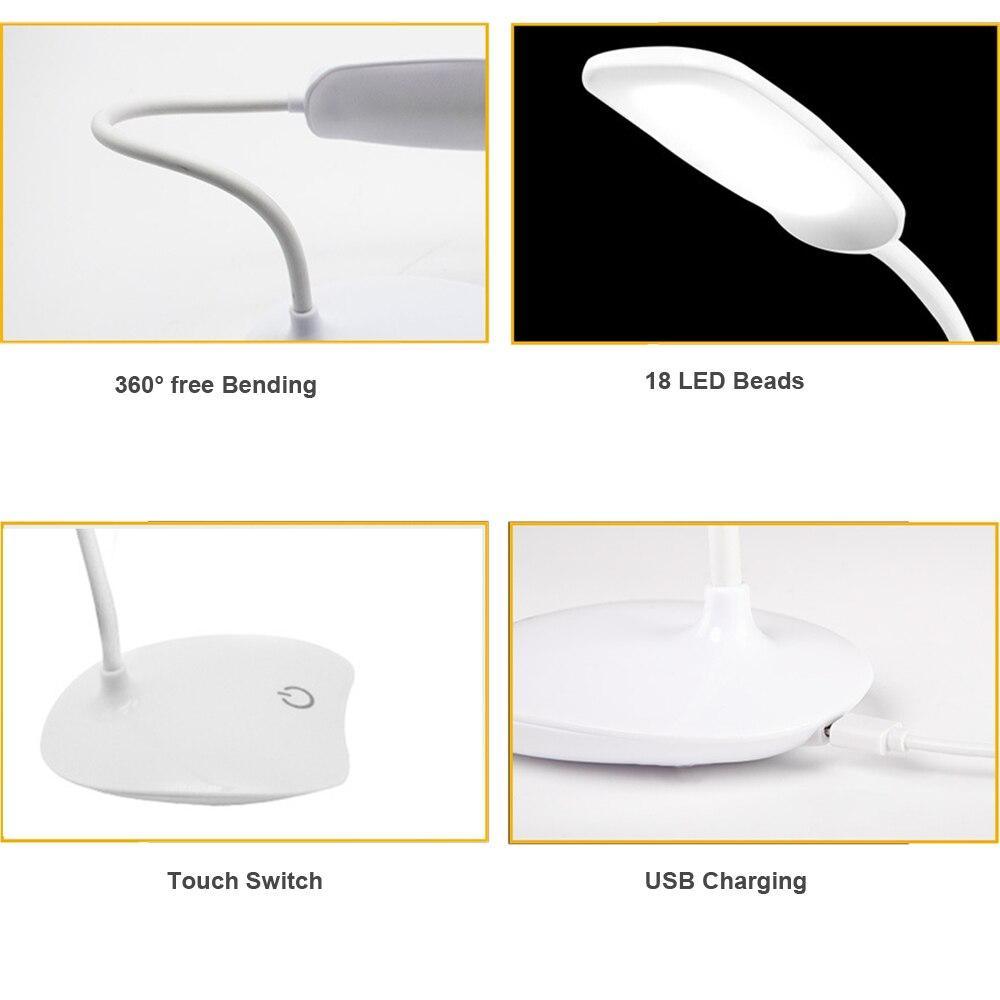 STEVVEX Reading Table Lamp LED Stand Desk Lamp With Rechargeable Battery Levels Brightness Study Reading Desk Lamp For Student Office - SJB-DIAMOND ELITES