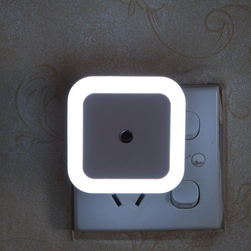 STEVVEX Wireless Sensor LED Night Light with  EU and  US Plug Mini Square Night Lights For Baby Room Bedroom Corridor Lamp multi purpose - SJB-DIAMOND ELITES