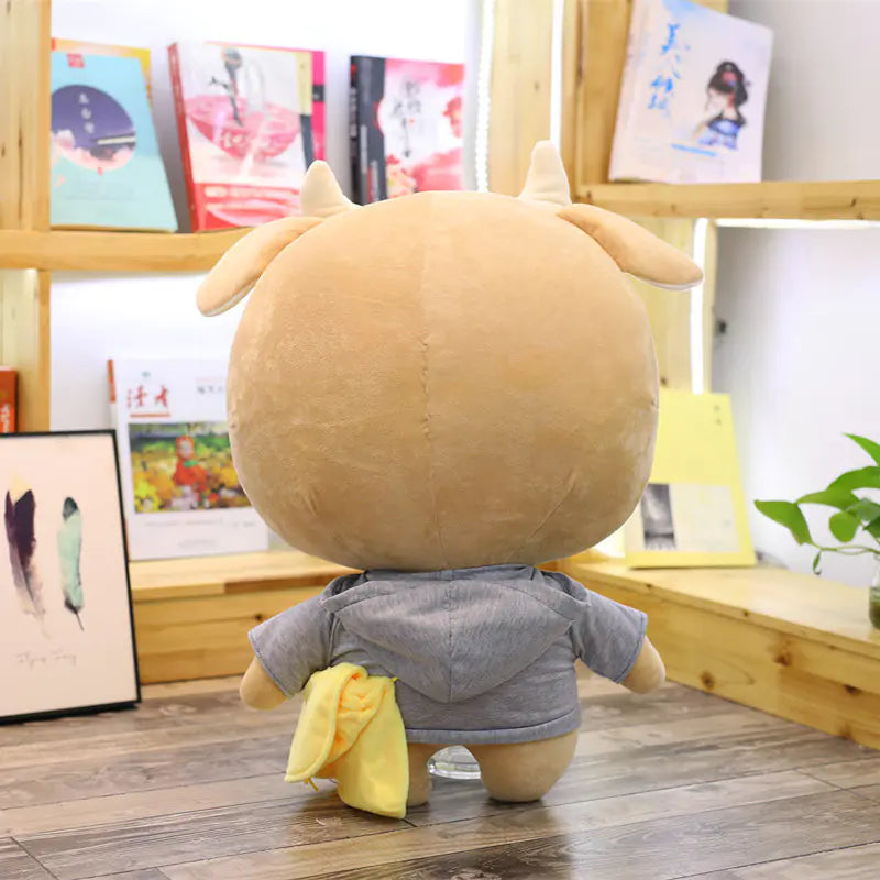 Jin Secretary Plush Cow Doll - Stuffed Toy Figure Pi-Mart
