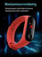 Proffesional Smart Sport Watch With  Band Blood Pressure Monitor and Bracelet M3Plus Wristband for Men and Women In Modern Design - SJB-DIAMOND ELITES