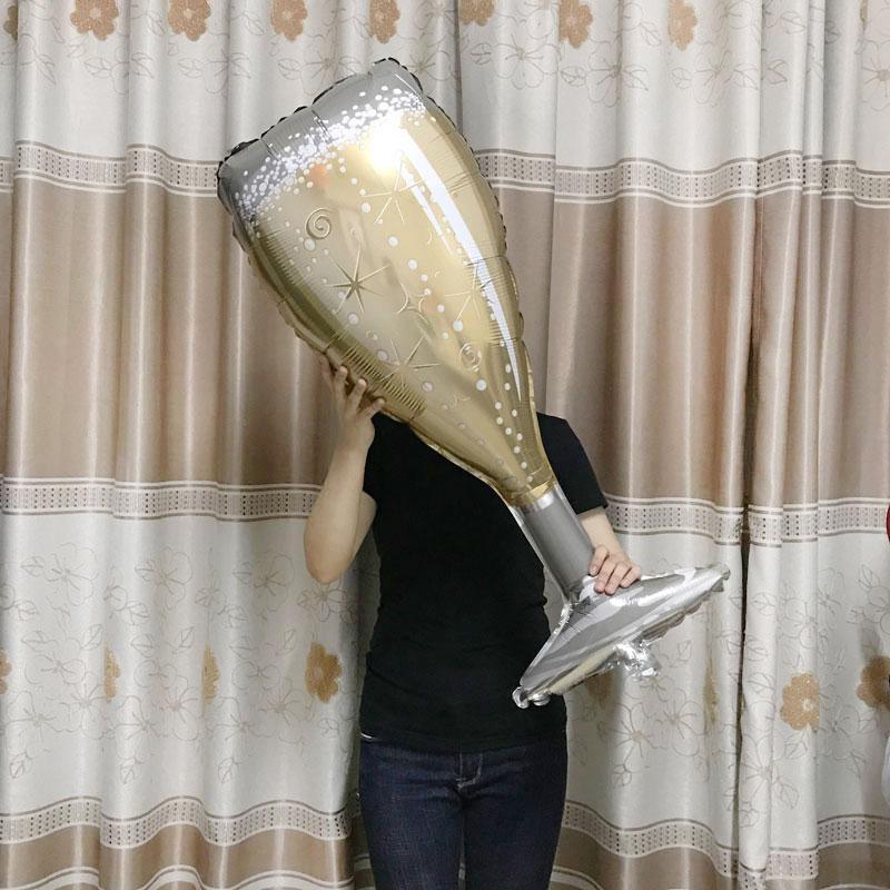 Big Helium Balloon In Several Luxury Design Champagne Goblet Balloons For Wedding Birthday Party Decorations Adult Kids Ballons - SJB-DIAMOND ELITES