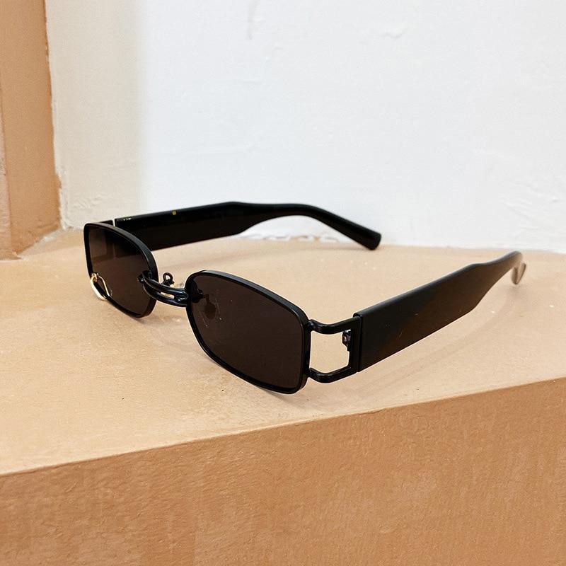 Popular Fashion Small Rectangle Women Luxury Sunglasses Brand Designer Vintage Punk Men Sunglasses Style With Shades UV400 Protection Stevvex