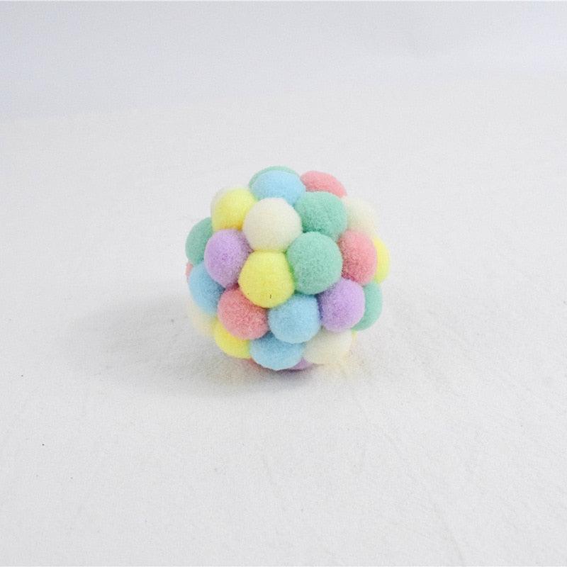 Fashion New Plush Pet Toy Cat and Dog Self-Hey Funny Cat Bite-Resistant Toy Ball Cute Funny Interactive Toy Balls For Cats Multicolor Toy Balls For Cat Stevvex