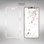 Flowers Cartoon Screen Protector For iPhone 13 12 11 Pro Max Soft Edge Tempered Glass on For iPhone XS MAX XR 7 8 PLUS Lovely Easy Installation Frame 9H Hardness Full Coverage Bubble Free Cute Lovely Cherry Blossom Design Glass For iPhone Stevvex