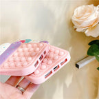3D Delicious Cherry Ice Cream Silicone Phone Case For iphone 13 12 11 Pro Max Xs Xr 7 8 Plus X Se finger bubble game soft cover 3D Cartoon Cupcake Shape Soft Silicone Full Protection Shockproof Case Stevvex