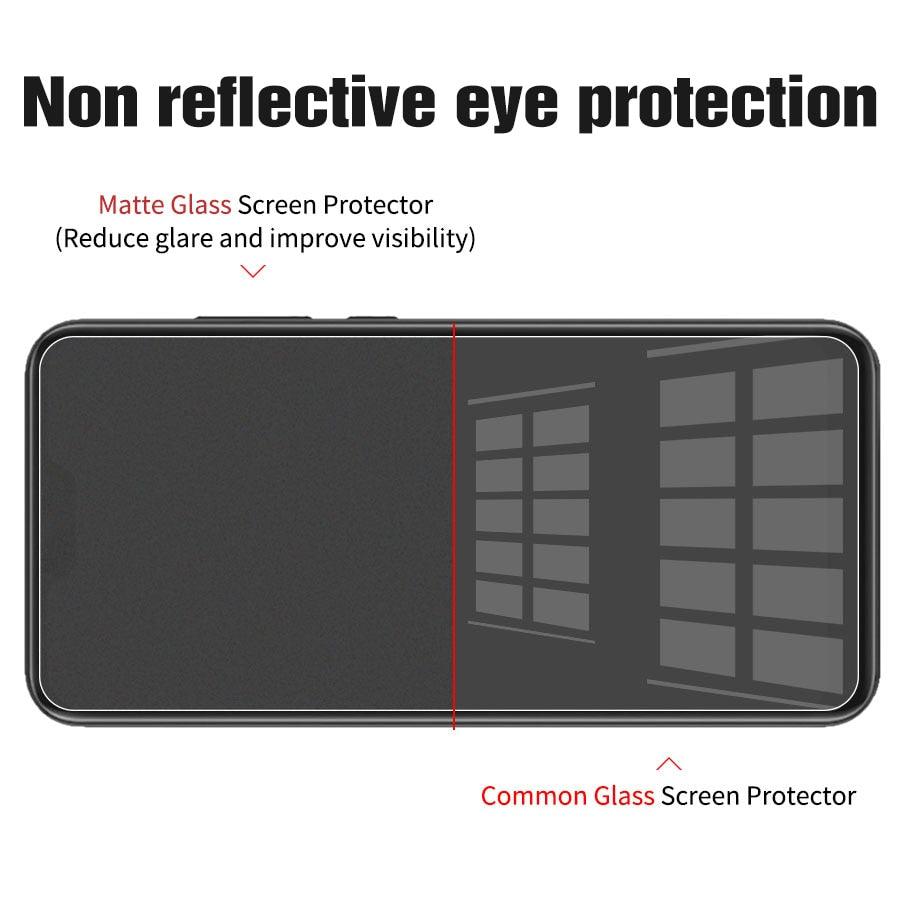 2pcs Matte Tempered Glass For Iphone 12 Pro Max Glass For Iphone 13 12 11 Pro Xs Max X Xr 6 7 8 Plus Screen Protector Film Full Coverage Anti Glare 9h Hardness No Fingerprint Screen Protector Guard Stevvex