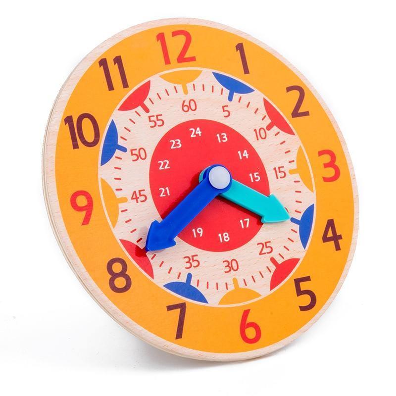 Popular Educational Wooden Clock Toys Hour Minute Second Cognition Colorful Clocks Early Learning Kids Education Toys for Children - SJB-DIAMOND ELITES