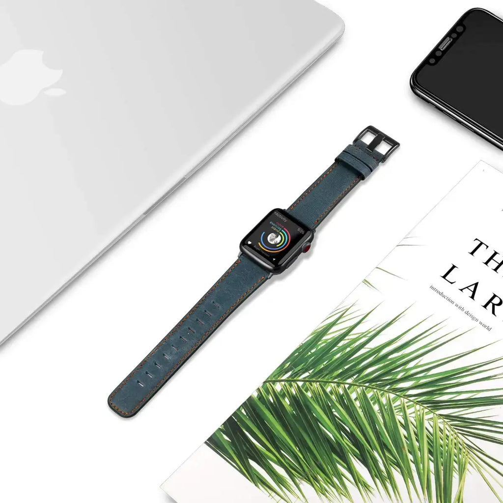 Apple Watch Leather Strap - Premium Durable Fashion Band - SJB-DIAMOND ELITES