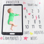Newborn baby Monthly Growth  Blanket Photography Props Background Cloth For Baby