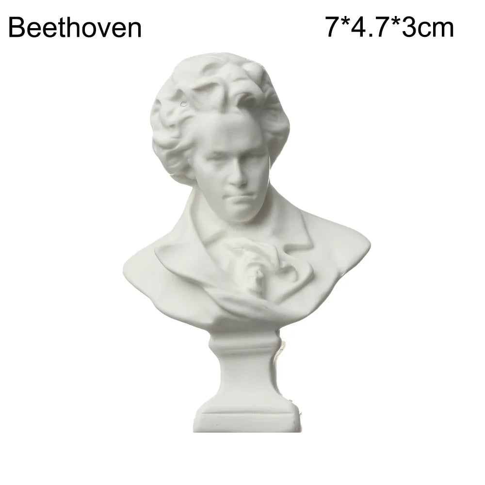 Mini Plaster Statue Greek Mythology Celebrities Famous Sculpture Figurine Drawing Practice Gypsum Bust Portraits Lootquake LLC