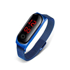STEVVEX Men's Business Electronic Watch Simple Luxury Steel Belt Folding Buckle Sports Digital Watch For Men and woman - SJB-DIAMOND ELITES
