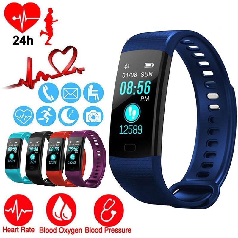 Smart Watch Sports Fitness Activity Heart Rate Tracker Blood Pressure wristband IP67 Waterproof band Pedometer for IOS Android - SJB-DIAMOND ELITES