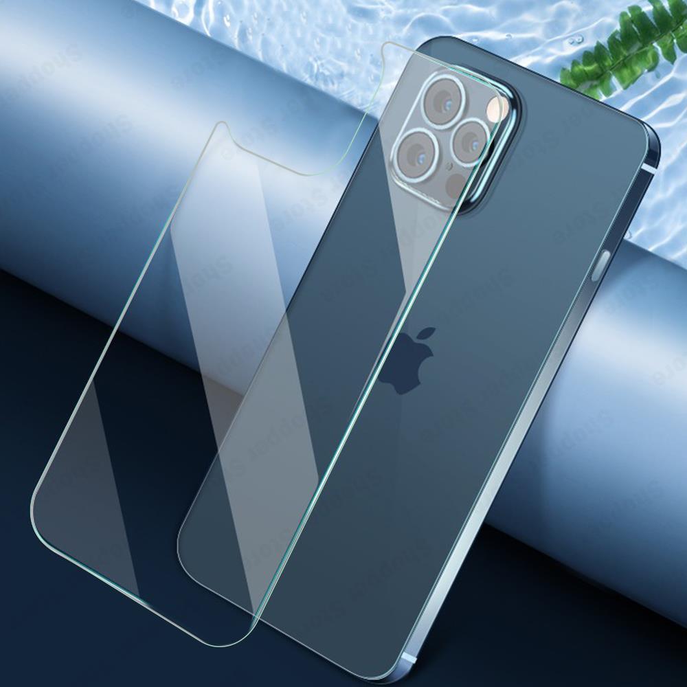 3Pcs Tempered Back Glass For iPhone 13 Pro Max Mini Protective Screen Protector Glass Film For iPhone 13 12 11 14 Pro XS Max XR Temper Film Premium HD Clarity Anti-Fingerprint/Scratch Back Protector Stevvex