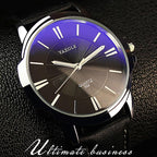 New Classic Men Watch Waterproof  Leather Belt  Luxury Business Style Excellent Design Perfect Gift - SJB-DIAMOND ELITES