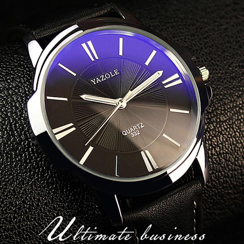 New Classic Men Watch Waterproof  Leather Belt  Luxury Business Style Excellent Design Perfect Gift - SJB-DIAMOND ELITES