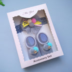 Baby Newborn Solid Color Lace Baby Bowknot Socks & Princess Cute Baby Socks Hair Band Set FOr Girls Baby In Modern Design