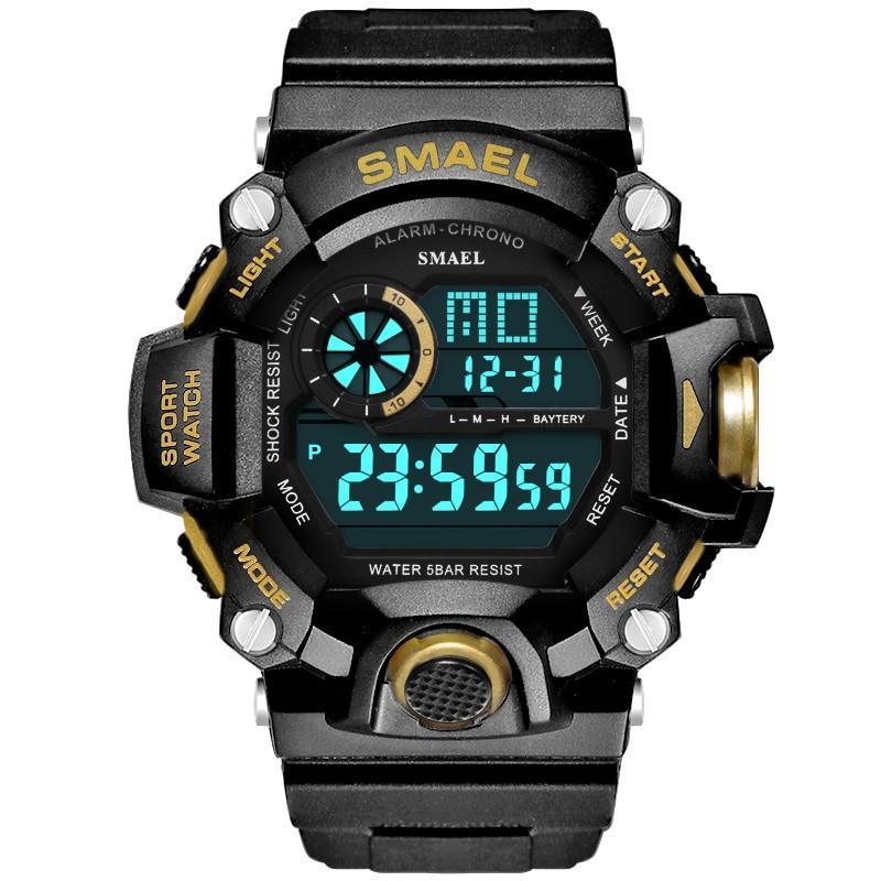Digital Mens  Sports Waterproof 50 M Watches With Auto Date relogio masculino  Army Military Sports Unisex Watch - SJB-DIAMOND ELITES